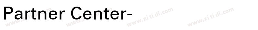 Partner Center字体转换